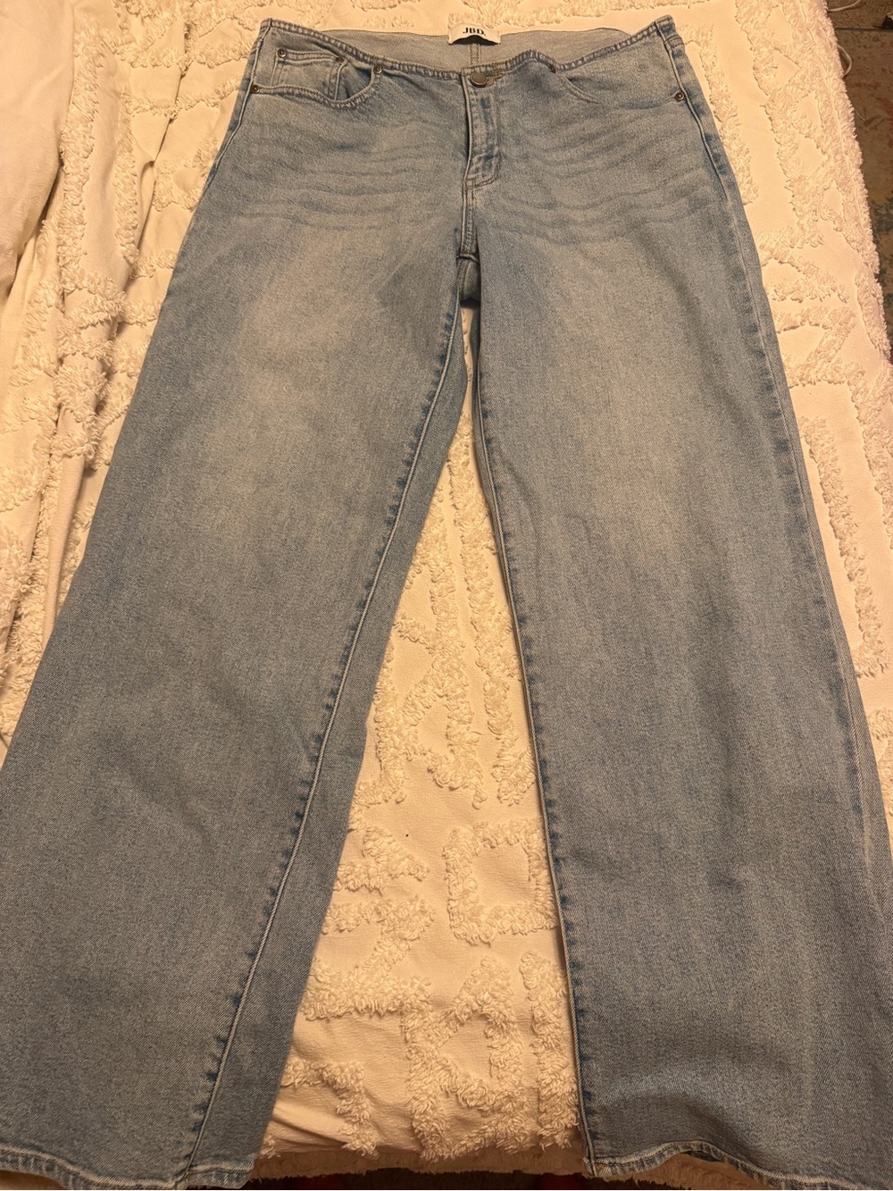 Just Black Light Wash Wide Leg Jeans